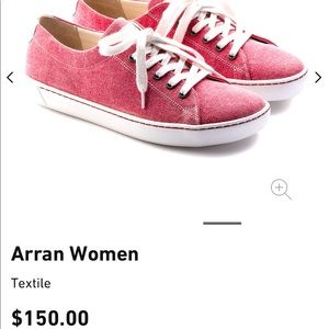 Birkenstock Arran Red Canvas Sneaker size 38